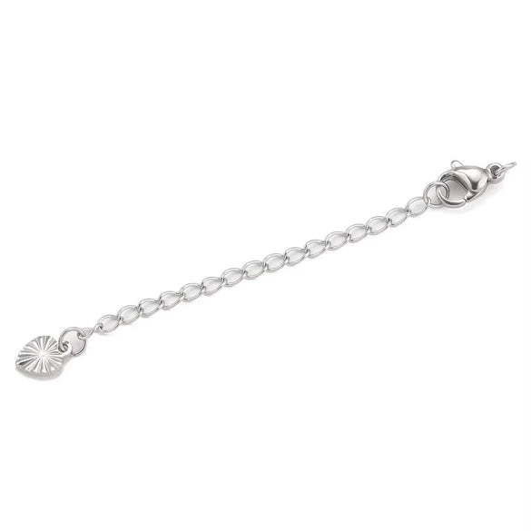 Stainless Steel Natural Style Belt Chain Tail Chain Extension Chain Buckle Lobster Buckle Jewelry Accessories With Electroplating