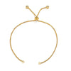 Stainless Steel Natural Style Box Chain Adjustable Bracelet With Flat Positioning Beads Electroplating Jewelry