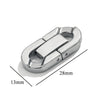 Stainless Steel Natural Style Return Pattern Polished Hand Assembled Jewelry Button With Electroplating Cuban Chain Buckle