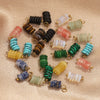 Stainless Steel Natural Tiger Eye Stone Beads Handmade Jewelry Accessories Electroplated Earrings Bracelet