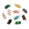 Stainless Steel Natural Tiger Eye Stone Beads Handmade Jewelry Accessories Electroplated Earrings Bracelet