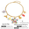 Stainless Steel Necklace Animal Style Ushaped Star Shaped Zodiac Electroplated