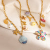 Stainless Steel Necklace Animal Style Ushaped Star Shaped Zodiac Electroplated