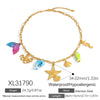 Stainless Steel Necklace Animal Style Ushaped Star Shaped Zodiac Electroplated