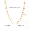 Stainless Steel Necklace Cuban Chain Snake Bone Chain Twist Chain Cross Chain Geometric Electroplated Women's
