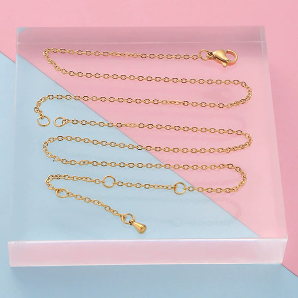 Stainless Steel Necklace Furnace Vacuum Electroplated Glossy Jewelry Accessories