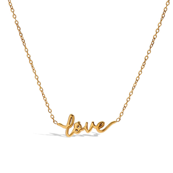 Stainless Steel Necklace With Bow Pendant Electroplated Light Luxury Minimalist Jewelry