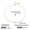 Stainless Steel Necklace With Bow Pendant Electroplated Light Luxury Minimalist Jewelry