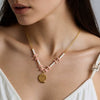 Stainless Steel Necklace With Colorful Rope Weaving Exaggerated Marine Life Pendant Animal Zodiac Flower Leaf U Shaped Star Design Electroplated