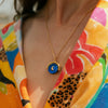 Stainless Steel Necklace With Floral Shell Moon Tiger Coconut Tree Geometric Pattern Pendant Electroplated Colorpreserving Unisex