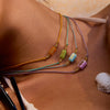 Stainless Steel Necklace With Love Letter Pendant Electroplated In 18K Gold French Retro Style