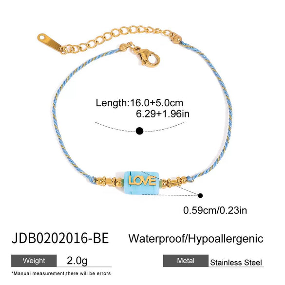 Stainless Steel Necklace With Love Letter Pendant Electroplated In 18K Gold French Retro Style