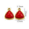 Stainless Steel Niche Style Round Triangle Natural Stone Pendant With Electroplating Treatment