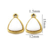 Stainless Steel Niche Style Round Triangle Natural Stone Pendant With Electroplating Treatment
