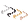 Stainless Steel Nose Ring With Sshaped Lshaped Heart Moon Hollow And Other Shapes Rose Gold Electroplated