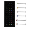 Stainless Steel Nose Studs And Nose Ring Piercing Jewelry With Diamond Round Style Unisex