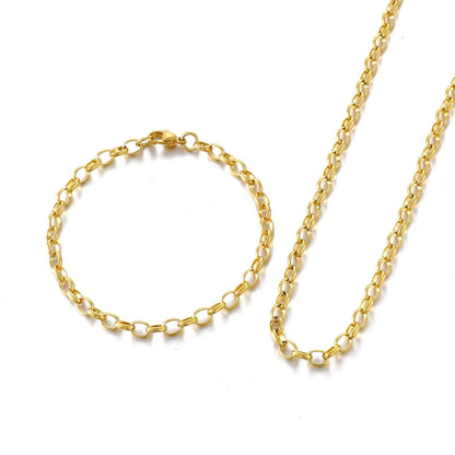 Stainless Steel O-chain Fashion Necklace Bracelet Wholesale Jewelry Gooddiy