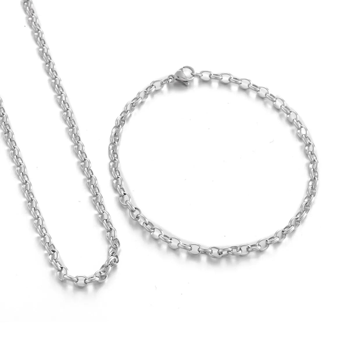 Stainless Steel O-chain Fashion Necklace Bracelet Wholesale Jewelry Gooddiy