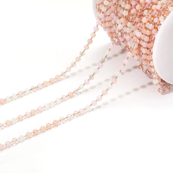 Stainless Steel O Shape Geometric Handmade Electroplated Beads Chain Jewelry Accessories For Necklace Bracelet