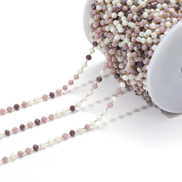 Stainless Steel O Shape Geometric Handmade Electroplated Beads Chain Jewelry Accessories For Necklace Bracelet