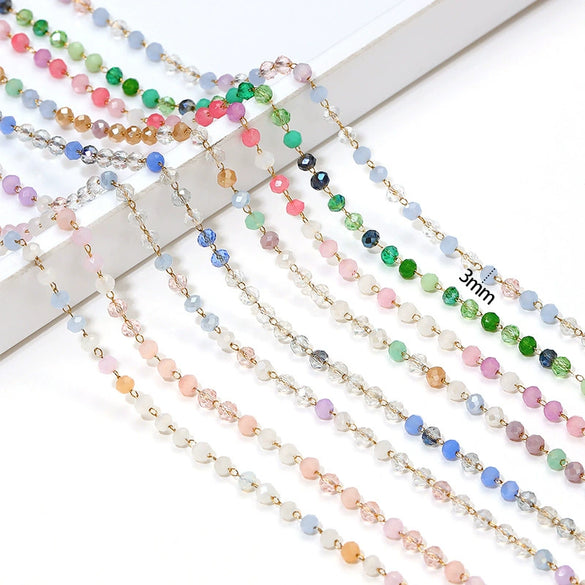 Stainless Steel O Shape Geometric Handmade Electroplated Beads Chain Jewelry Accessories For Necklace Bracelet