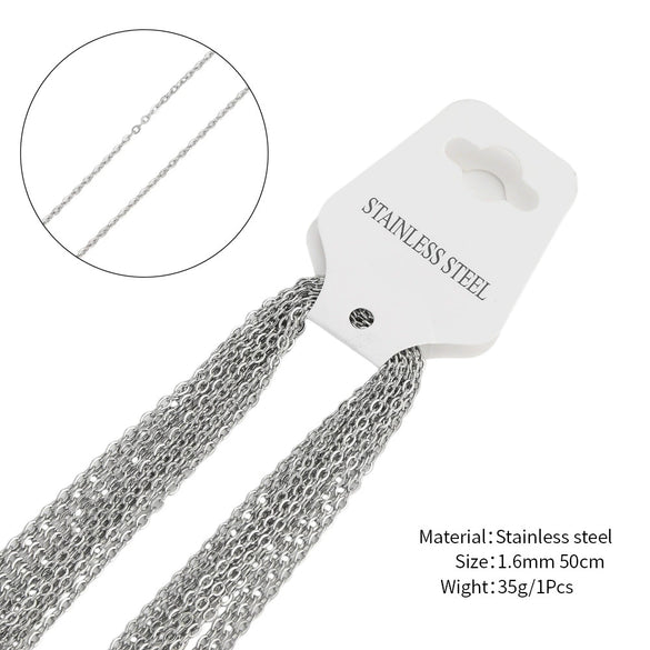 Stainless Steel O Shaped Wave Chain Electroplated And Vacuum Plated For Diy Handmade Accessories