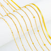 Stainless Steel O Shaped Wave Chain Electroplated And Vacuum Plated For Diy Handmade Accessories