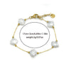 Stainless Steel Ocean Life Electroplating Necklace Bracelet Set For Women Accessories