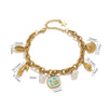 Stainless Steel Ocean Style Bracelet With Starfish Shell Pearl Electroplating