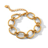 Stainless Steel Ochain Bracelet With Geometric Pattern And Electroplating For Women