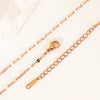 Stainless Steel Ochain Lip Chain Simple Ushaped Cross Clavicle Necklace Unisex Vacuum Plated