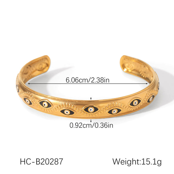 Stainless Steel Oil Dripping Bracelet Retro Style
