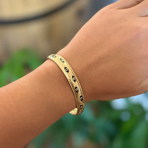 Stainless Steel Oil Dripping Bracelet Retro Style