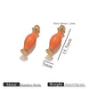 Stainless Steel Oil Dripping Dolphin Flower Shell Pendant Jewelry Accessories