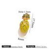 Stainless Steel Oil Dripping Fruit Pendant Jewelry Necklace Bracelet With Strawberry Banana Apple Shapes