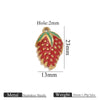 Stainless Steel Oil Dripping Fruit Pendant Jewelry Necklace Bracelet With Strawberry Banana Apple Shapes