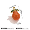 Stainless Steel Oil Dripping Fruit Pendant Jewelry Necklace Bracelet With Strawberry Banana Apple Shapes