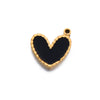 Stainless Steel Oil Dripping Heart Square Pendant Bracelet Earrings Accessories