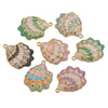 Stainless Steel Oil Dripping Shell Pendant Jewelry Accessories With Electroplating