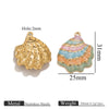 Stainless Steel Oil Dripping Shell Pendant Jewelry Accessories With Electroplating
