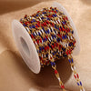 Stainless Steel Oil Dripping Twisted Oval Chain Titanium Steel Vacuum Electroplated Gold Chain For Necklace And Bracelet