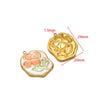 Stainless Steel Oil Drop Flower Geometric Pendant Jewelry Accessories