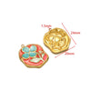Stainless Steel Oil Drop Flower Geometric Pendant Jewelry Accessories