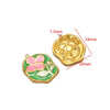 Stainless Steel Oil Drop Flower Geometric Pendant Jewelry Accessories