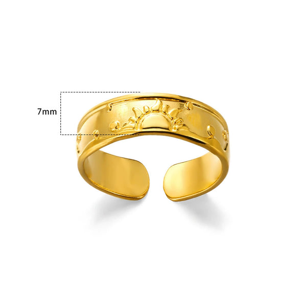 Stainless Steel Oil Pressure Ring Irregular With Crown Heart Shape Letters Numbers Text Electroplated Unisex