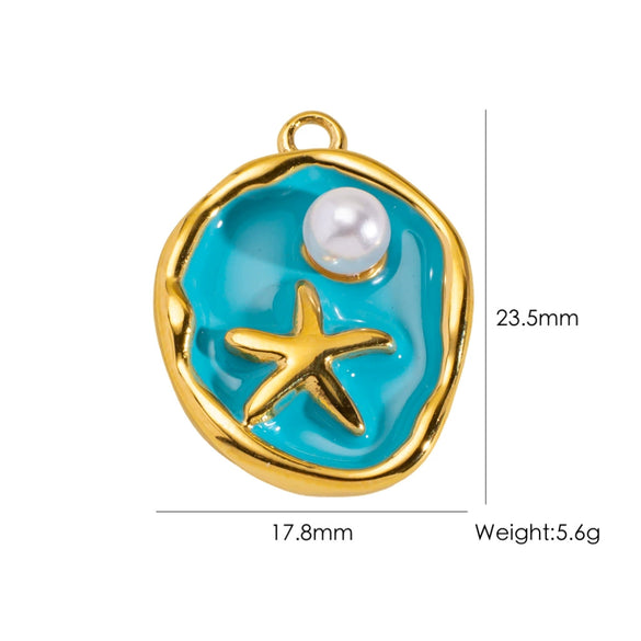 Stainless Steel Oildrip Coffee Cup Sailboat Fish Bicycle Pendant Accessories Electroplated
