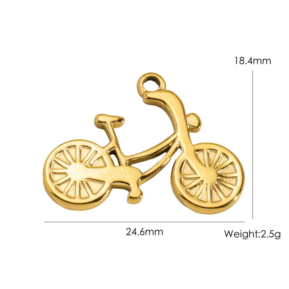 Stainless Steel Oildrip Coffee Cup Sailboat Fish Bicycle Pendant Accessories Electroplated