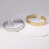 Stainless Steel Open Boyfriend Style Embossed Electroplated Bracelet