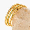 Stainless Steel Open Bracelet With Plaid Inlaid Zircon Fashion Geometric Style Vacuum Electroplated