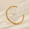 Stainless Steel Open Geometry Bracelet 18K Goldplated